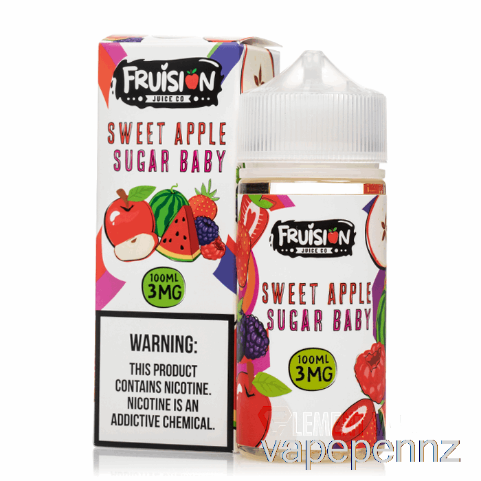Sweet Apple Sugar Baby - Fruision Juice Co - 100mL 6mg VAPE NZ